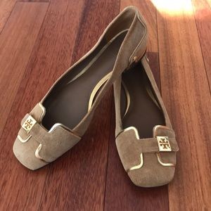 Tory Burch Brown Suede Flats - 9M